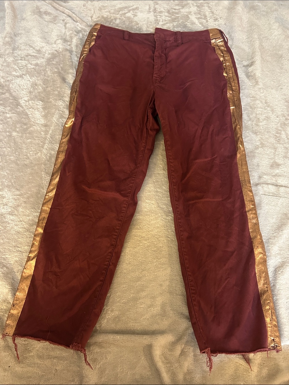 Mother the shaker prep fray pant in killing time